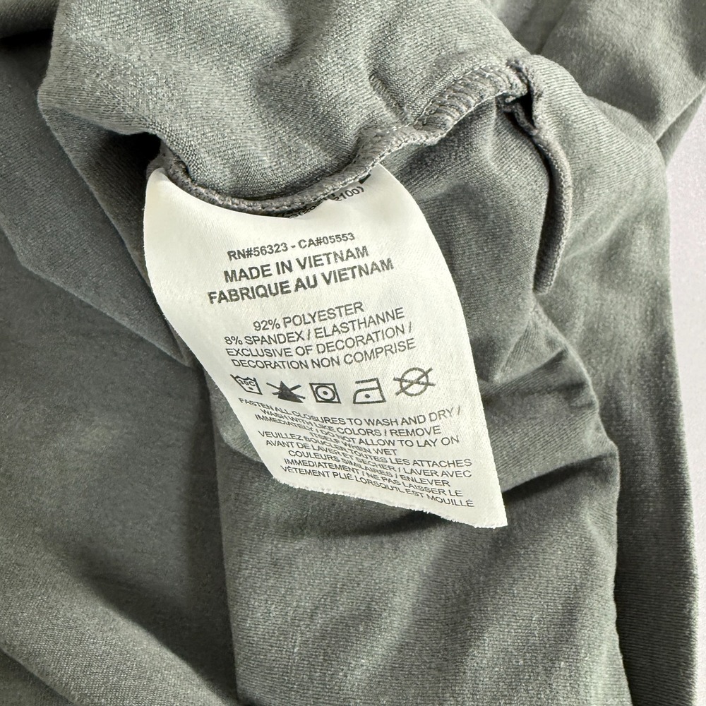 Nike Yoga Jacket Mens Medium Gray Full Zip Hoodie Gym Training Stretch - Picture 7 of 11